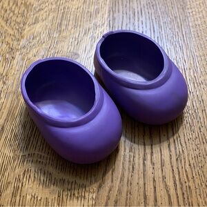 Vintage Cabbage Patch Kids Purple Transitional Shoes Hasbro